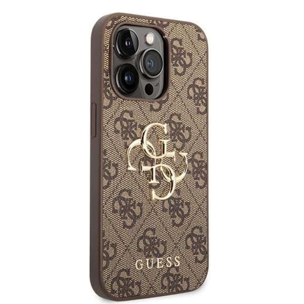 Guess iPhone 15 Pro Max Mobilskal Big Metall Logo - Brun