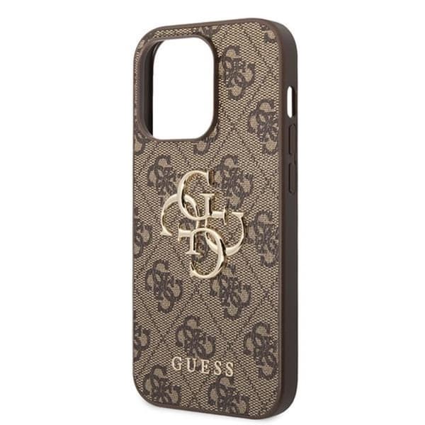 Guess iPhone 15 Pro Max Mobilskal Big Metall Logo - Brun