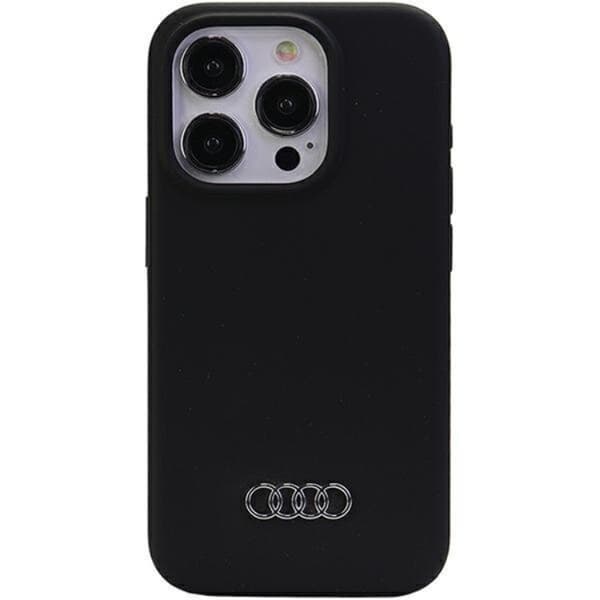 Audi iPhone 15 Pro Max Mobilskal Silikon - Svart