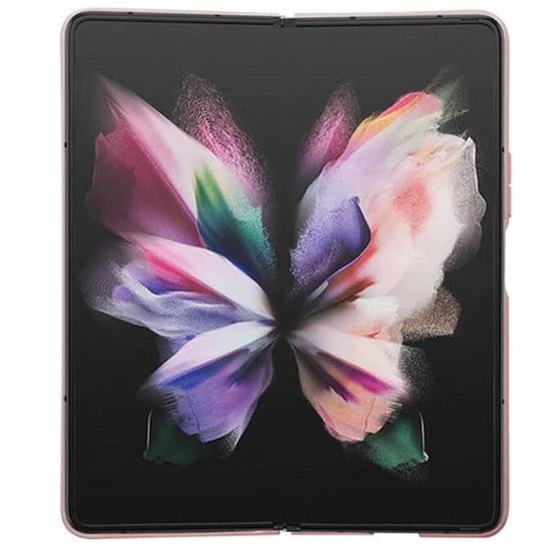 Guess Galaxy Z Fold 5 Mobilskal Läder Triangle Strass - Rosa