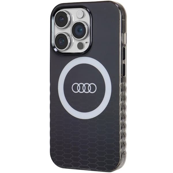Audi iPhone 14 Pro Mobilskal Magsafe IML Big Logo - Svart