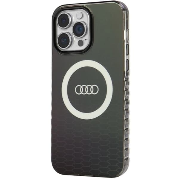Audi iPhone 14 Pro Max Mobilskal Magsafe IML Big Logo - Svart