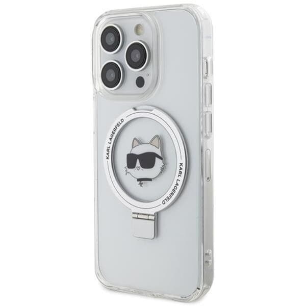 KARL LAGERFELD iPhone 15 Pro Max Mobilskal MagSafe Ringställ Choupette