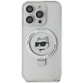 Miniatyrbild 4 av 9: KARL LAGERFELD iPhone 15 Pro Max Mobilskal MagSafe Ringställ Choupette