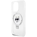 Miniatyrbild 7 av 9: KARL LAGERFELD iPhone 15 Pro Max Mobilskal MagSafe Ringställ Choupette