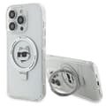 Miniatyrbild 2 av 9: KARL LAGERFELD iPhone 15 Pro Max Mobilskal MagSafe Ringställ Choupette