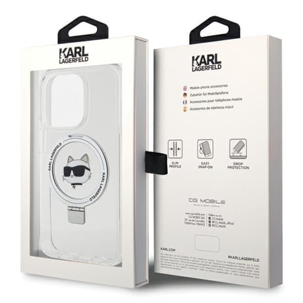 KARL LAGERFELD iPhone 15 Pro Max Mobilskal MagSafe Ringställ Choupette