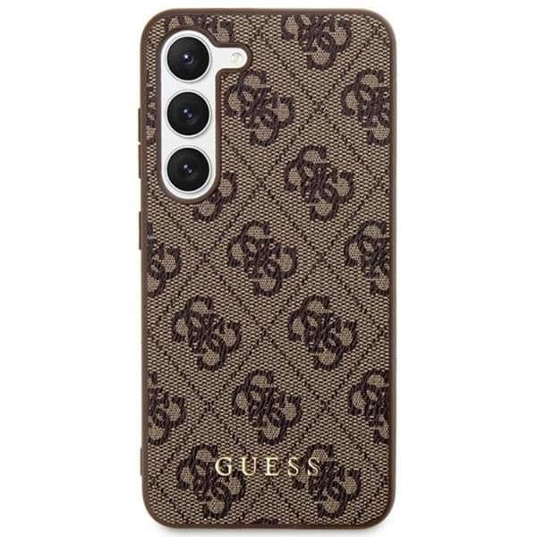 Guess Galaxy S24 Plus Mobilskal Metall Guld Logo - Brun