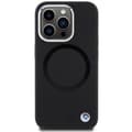 Miniatyrbild 3 av 8: BMW iPhone 15 Pro Mobilskal Magsafe Signature Liquid Silikon - Svart