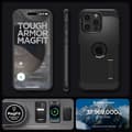 Miniatyrbild 11 av 11: Spigen iPhone 15 Pro Max Mobilskal Magsafe Tough Armor - Svart