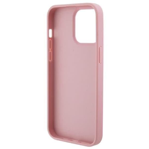 Guess iPhone 15 Pro Max Mobilskal Leather Stamped - Rosa