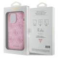 Miniatyrbild 8 av 8: Guess iPhone 15 Pro Max Mobilskal Leather Stamped - Rosa