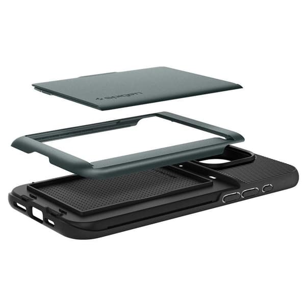 Spigen iPhone 15 Pro Max Mobilskal Slim Armor CS - Grön