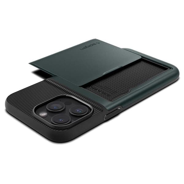 Spigen iPhone 15 Pro Max Mobilskal Slim Armor CS - Grön