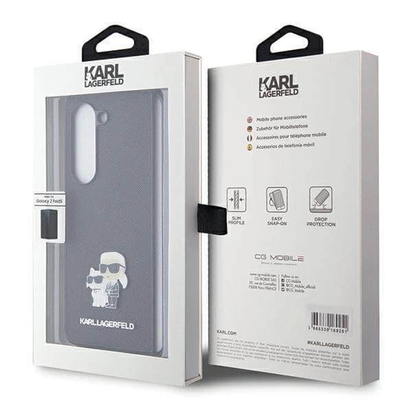 Karl Lagerfeld Galaxy Z Fold 5 Mobilskal Karl & Choupette Pin