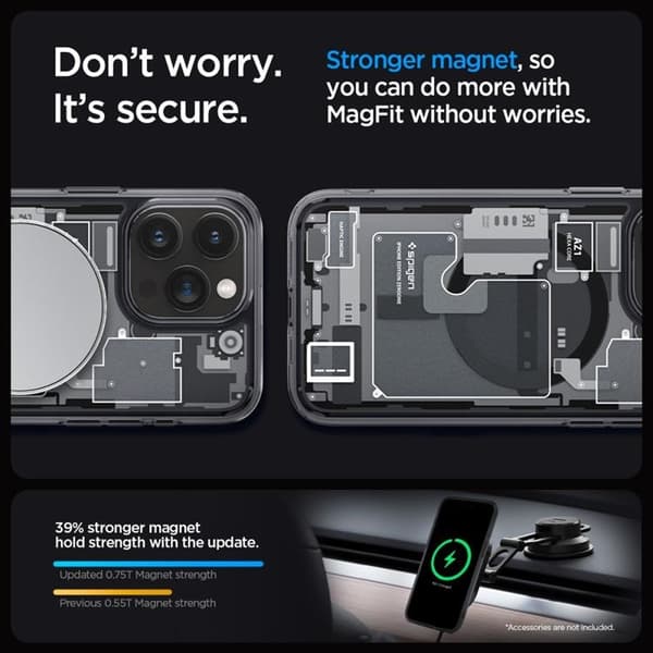 Spigen iPhone 15 Pro Max Mobilskal Magsafe Hybrid - Zero One