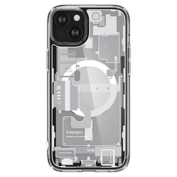 Spigen iPhone 15 Plus Mobilskal Magsafe Ultra Hybrid - Zero One Vit