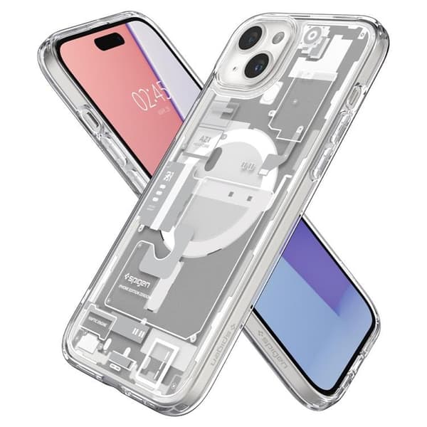 Spigen iPhone 15 Plus Mobilskal Magsafe Ultra Hybrid - Zero One Vit