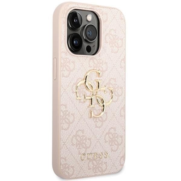 Guess iPhone 15 Pro Max Mobilskal Big Metall Logo - Rosa
