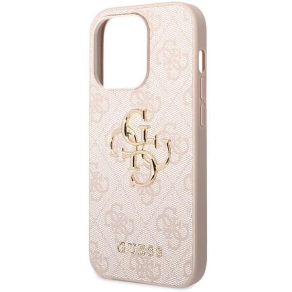 Guess iPhone 15 Pro Max Mobilskal Big Metall Logo - Rosa