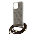 Miniatyrbild 9 av 11: Guess iPhone 15 Pro Max Mobilskal Crossbody Cord Print - Brun