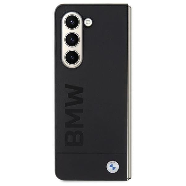 BMW Galaxy Z Fold 5 Mobilskal Signature Logo Imprint - Svart