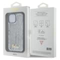 Miniatyrbild 8 av 8: Guess iPhone 15 Mobilskal Sequin Script Metal - Silver
