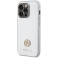Miniatyrbild 4 av 11: Guess iPhone 15 Plus Mobilskal Strass Metal Logo - Silver