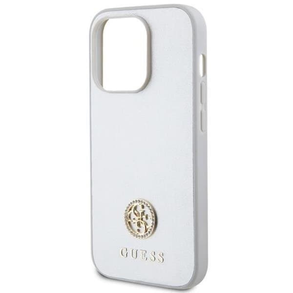 Guess iPhone 15 Plus Mobilskal Strass Metal Logo - Silver