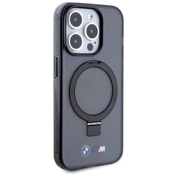 BMW iPhone 15 Pro Max Mobilskal Magsafe Ringställ M Collection - Svart