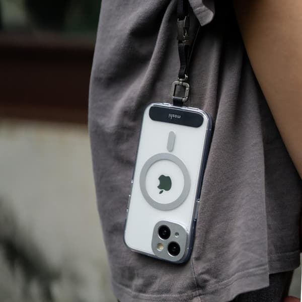 Moshi iPhone 15 Mobilskal Magsafe iGlaze - Meteoritgrå