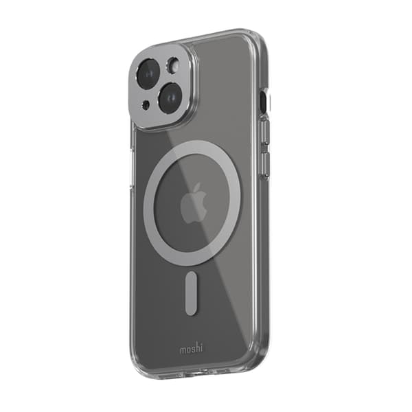 Moshi iPhone 15 Mobilskal Magsafe iGlaze - Meteoritgrå