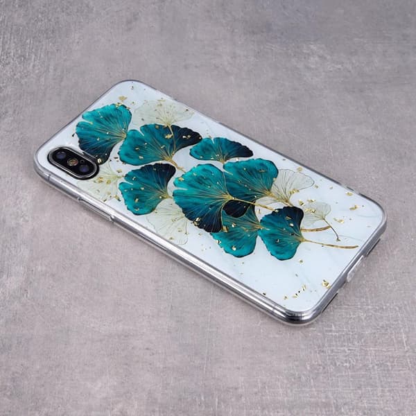Guld Glam Skal Lövmotiv till iPhone 11