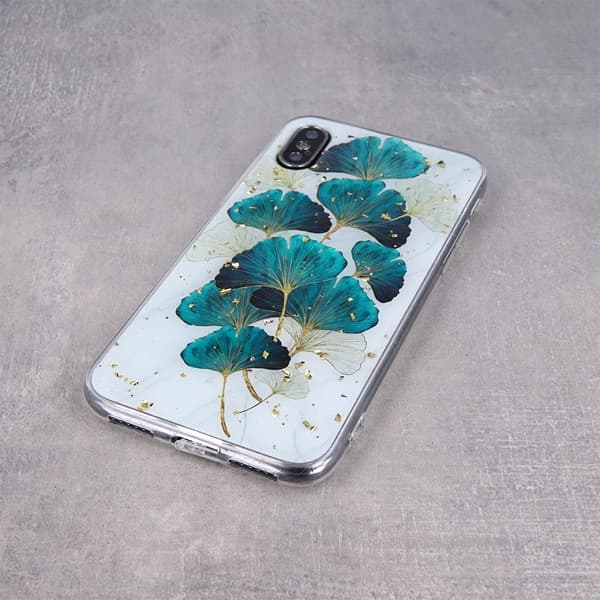 Guld Glam Skal Lövmotiv till iPhone 11
