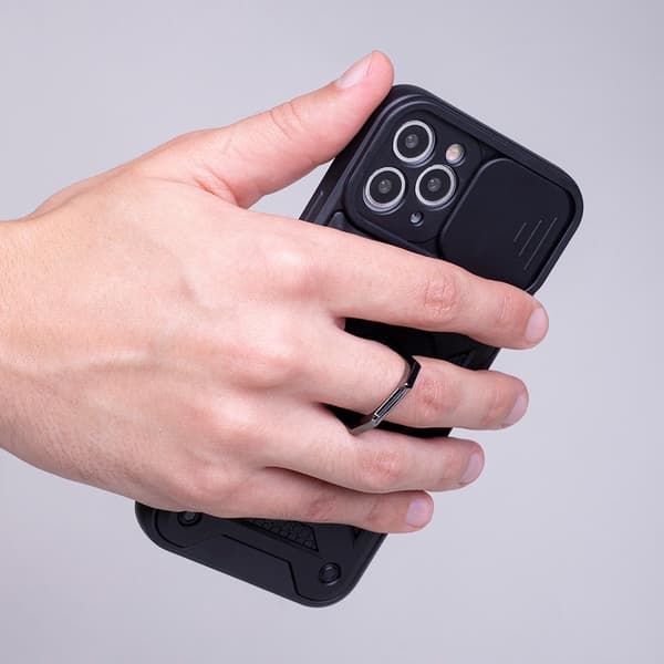 iPhone 15 Pro Max Skyddsfodral Defender Slide Svart