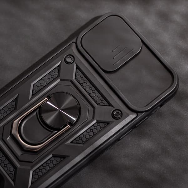 iPhone 15 Pro Max Skyddsfodral Defender Slide Svart
