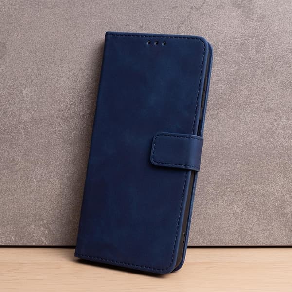 Smart Velvet fodral till iPhone XR, marinblå