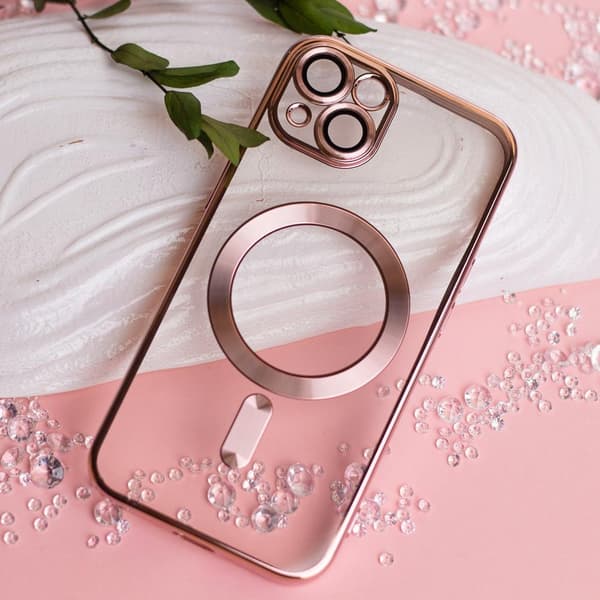 iPhone 12 Skal Roséguld Chrome Mag - Stilrent Skydd