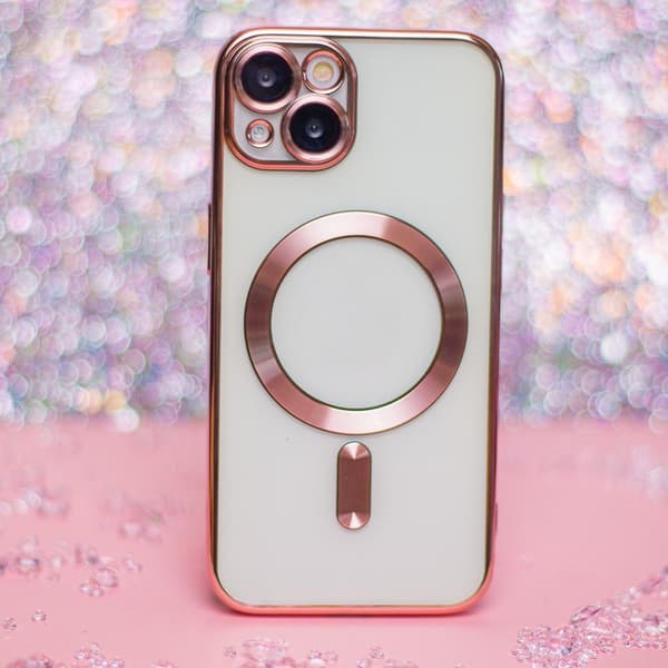 iPhone 12 Skal Roséguld Chrome Mag - Stilrent Skydd