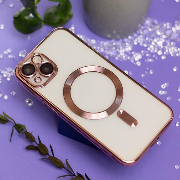 iPhone 12 Skal Roséguld Chrome Mag - Stilrent Skydd