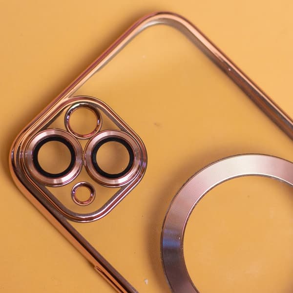 iPhone 12 Skal Roséguld Chrome Mag - Stilrent Skydd