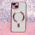 Miniatyrbild 5 av 11: iPhone 14 Fodral Chrome Magsafe Case i Roséguld