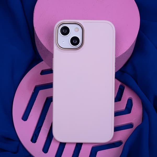 Satinfodral iPhone 13 Pro Rosa Elegant Skydd
