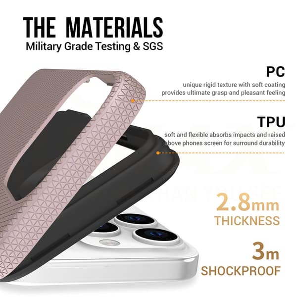 Vmax iPhone 15 Pro Max Skal Triangle Roséguld