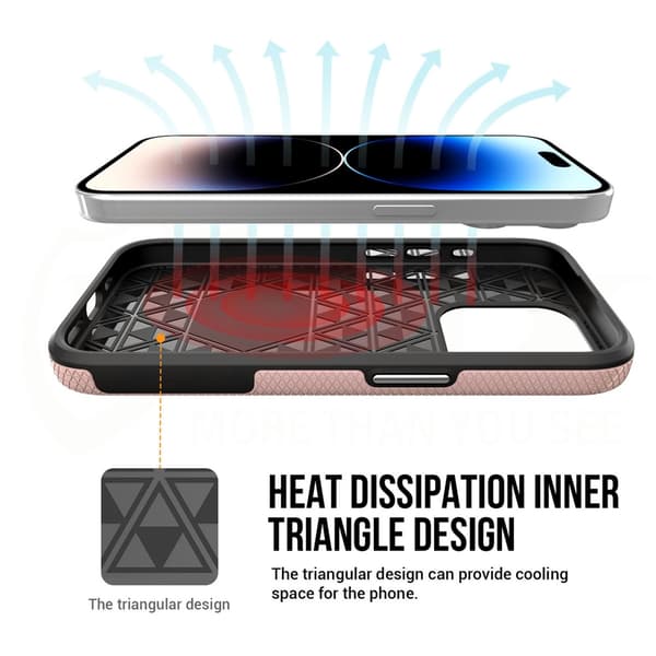 Vmax iPhone 15 Pro Max Skal Triangle Roséguld