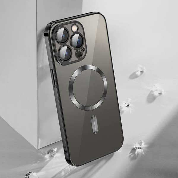 Vmax Elektropläterat Mag TPU-skal iPhone 14 Pro Svart