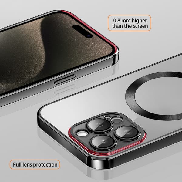 Vmax Elektropläterat Mag TPU-skal iPhone 14 Pro Svart