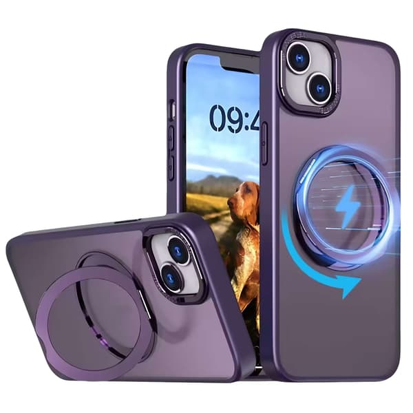 Mag Ring Roterande Skal iPhone 13 Pro Lila