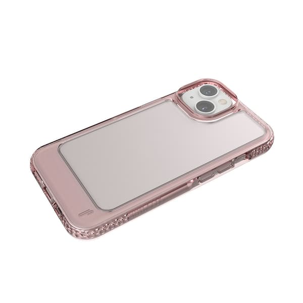iPhone 15 Clear Pink Rubber Case