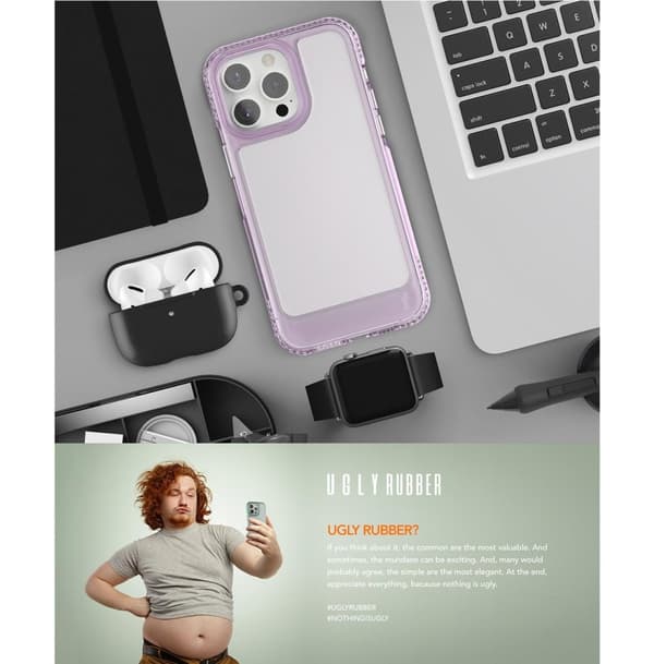 Ugly Rubber Skal skal till iPhone 15 Pro Max